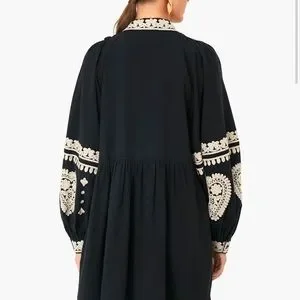 Sea New York holly soutache dress ワンピース NWT Sea New York Black Holly Soutache Long Sleeve Mini Dress